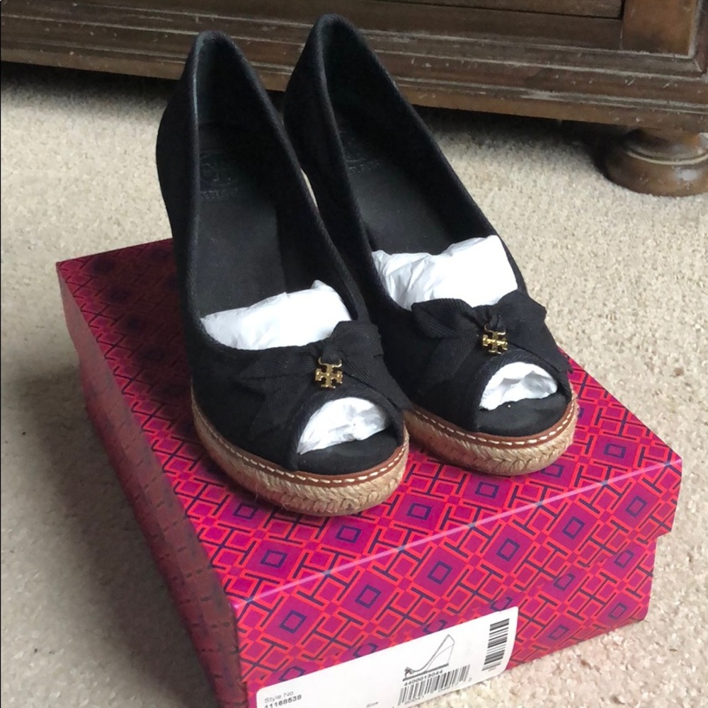 Tory Burch mid height espadrille wedge